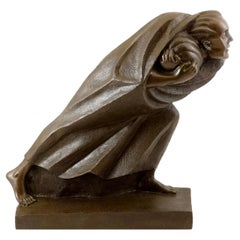 Figurative Skulptur aus Bronze, 20. Jahrhundert, Art Deco Stil