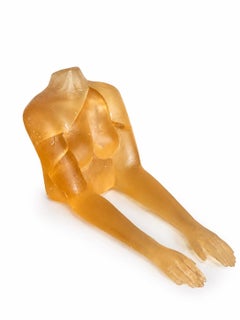 Figurative Torso Sculpture in Resin – Il Corpo in Sun by Marcela Cure