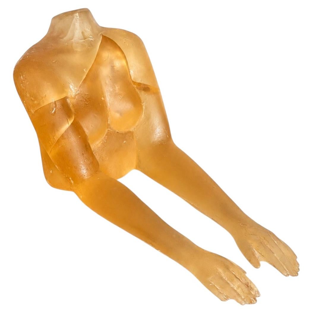 Figurative Torso Sculpture in Resin – Il Corpo in Sun by Marcela Cure For Sale