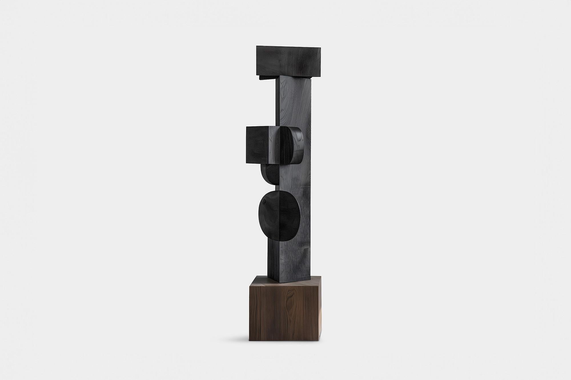 Figurative Totem Solid Wood Unseen Force No33 Crafted by NONO



——

This monolithic sculpture, designed by the talented Artist Joel Escalona, is a towering example of beauty in craftsmanship. Hand and digital machine made; the standing sculpture