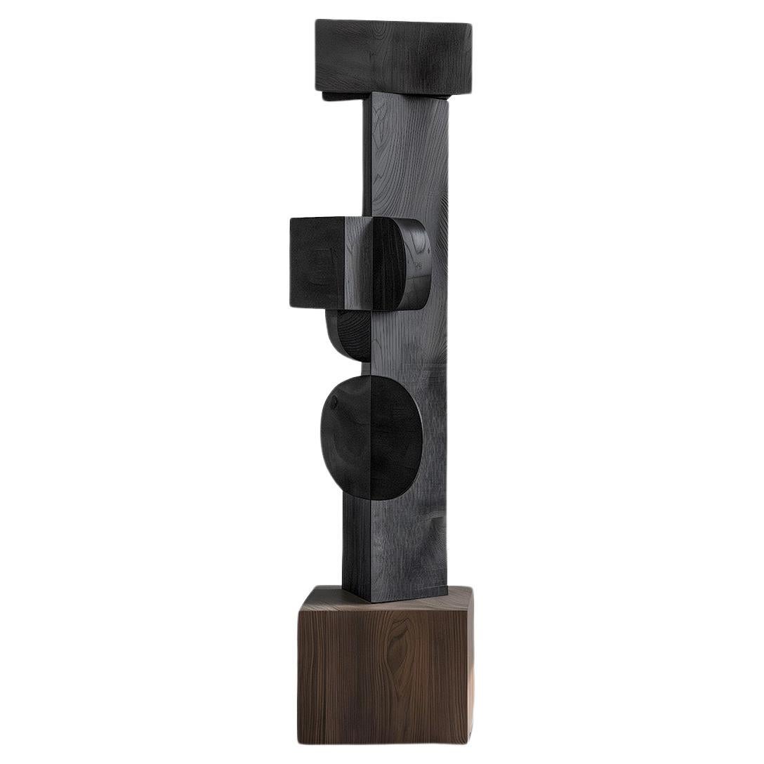 Figurative Totem Solid Wood Unseen Force No33 Crafted by NONO For Sale