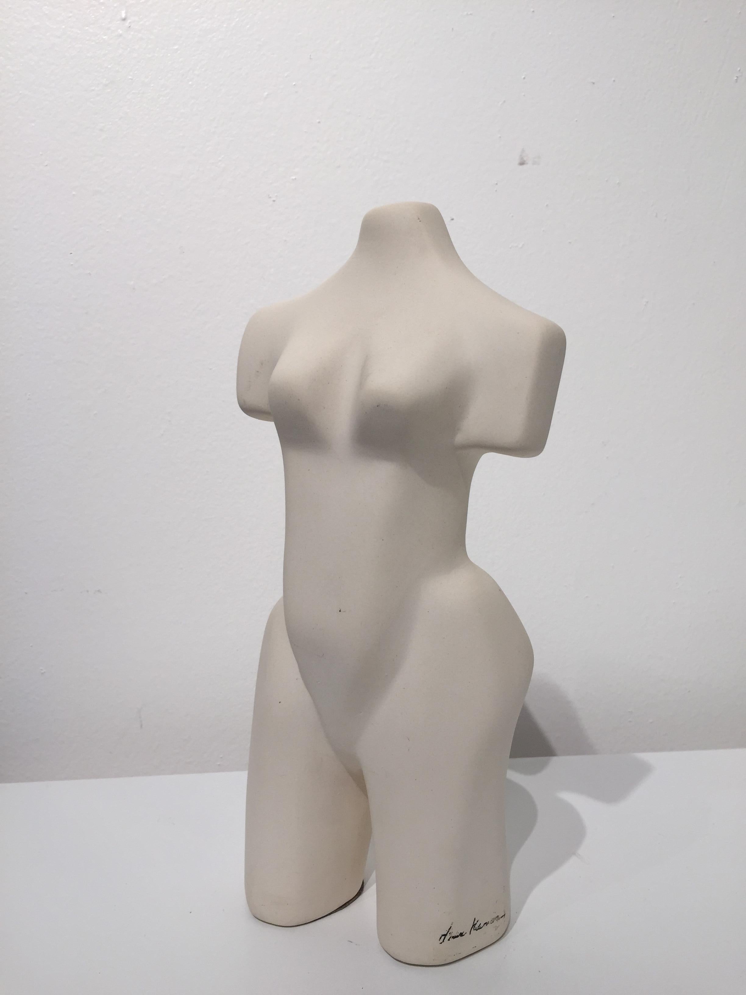 Figurative Unglazed Ceramic Female Sculpture In Good Condition For Sale In San Diego, CA