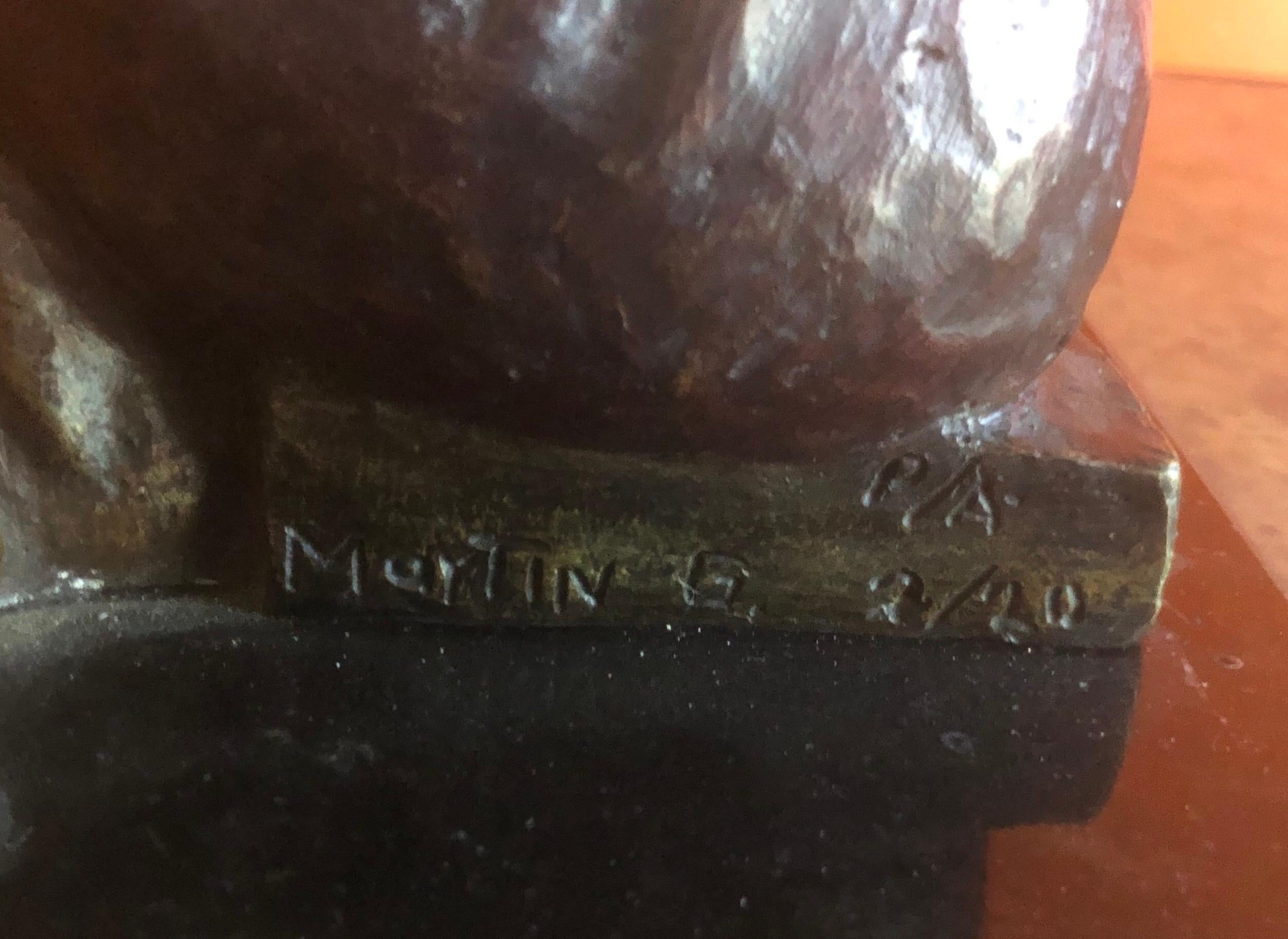 Figurative Woman in Bronze in the Style of Fernando Botero by Martin G 1