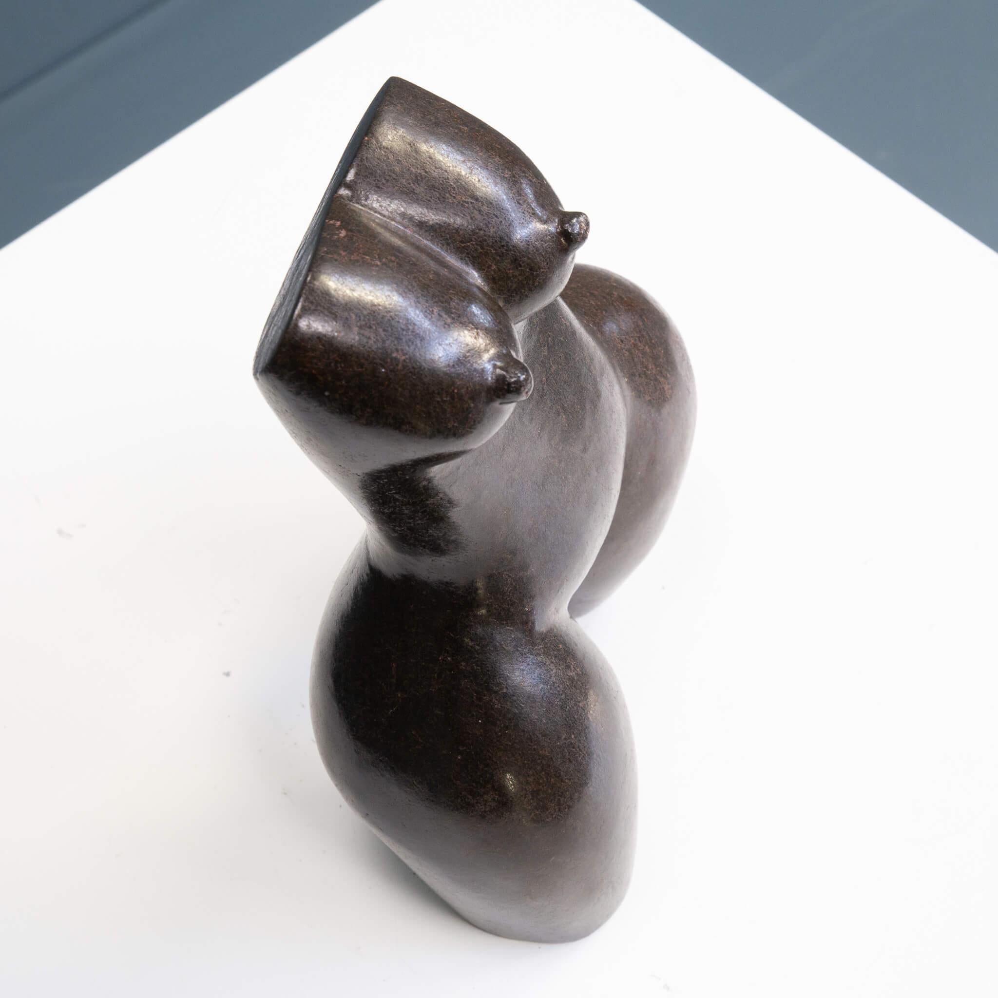 Figurative ‘woman’ torso stone sculpture by Agnera K. For Sale 1