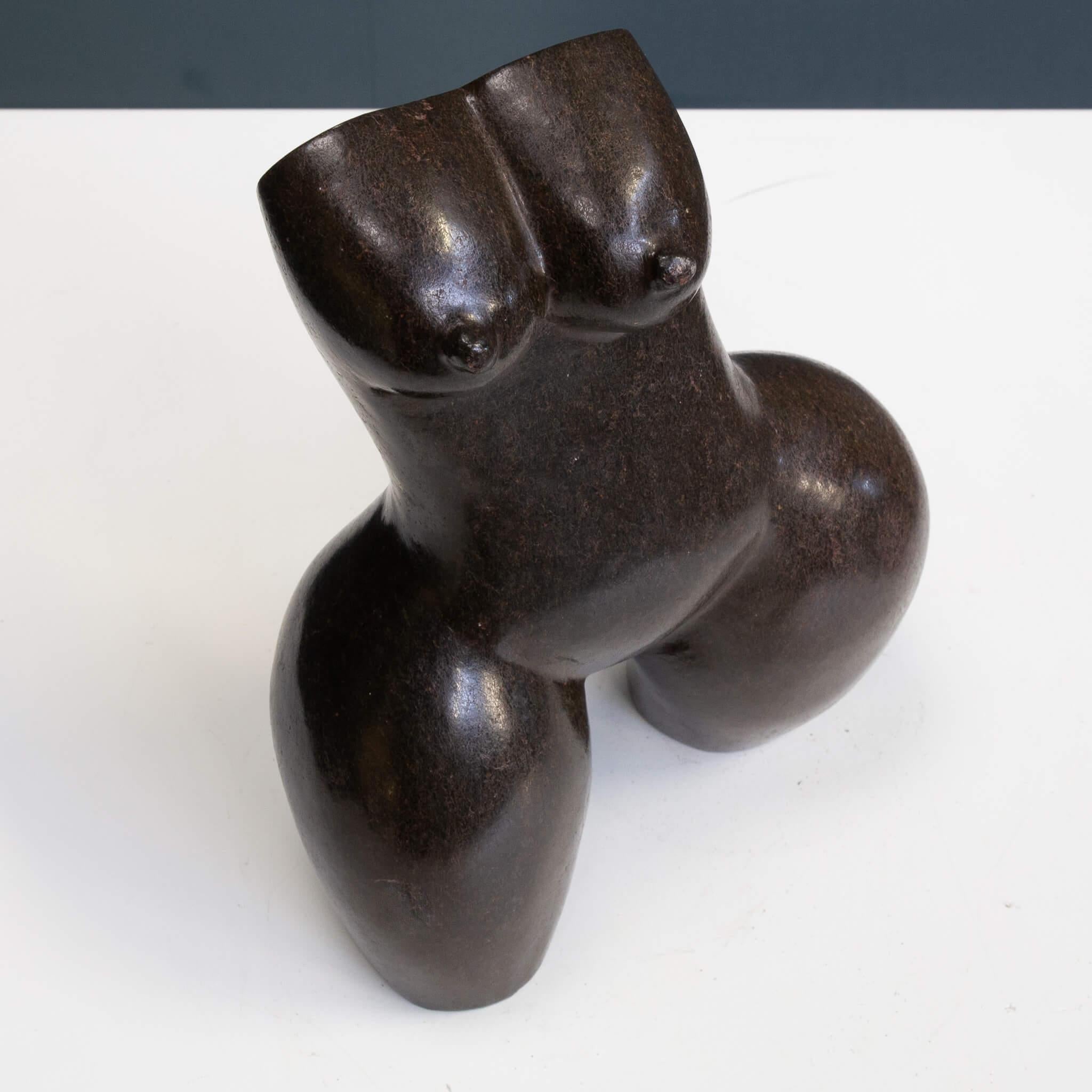 Figurative ‘woman’ torso stone sculpture by Agnera K. For Sale 2