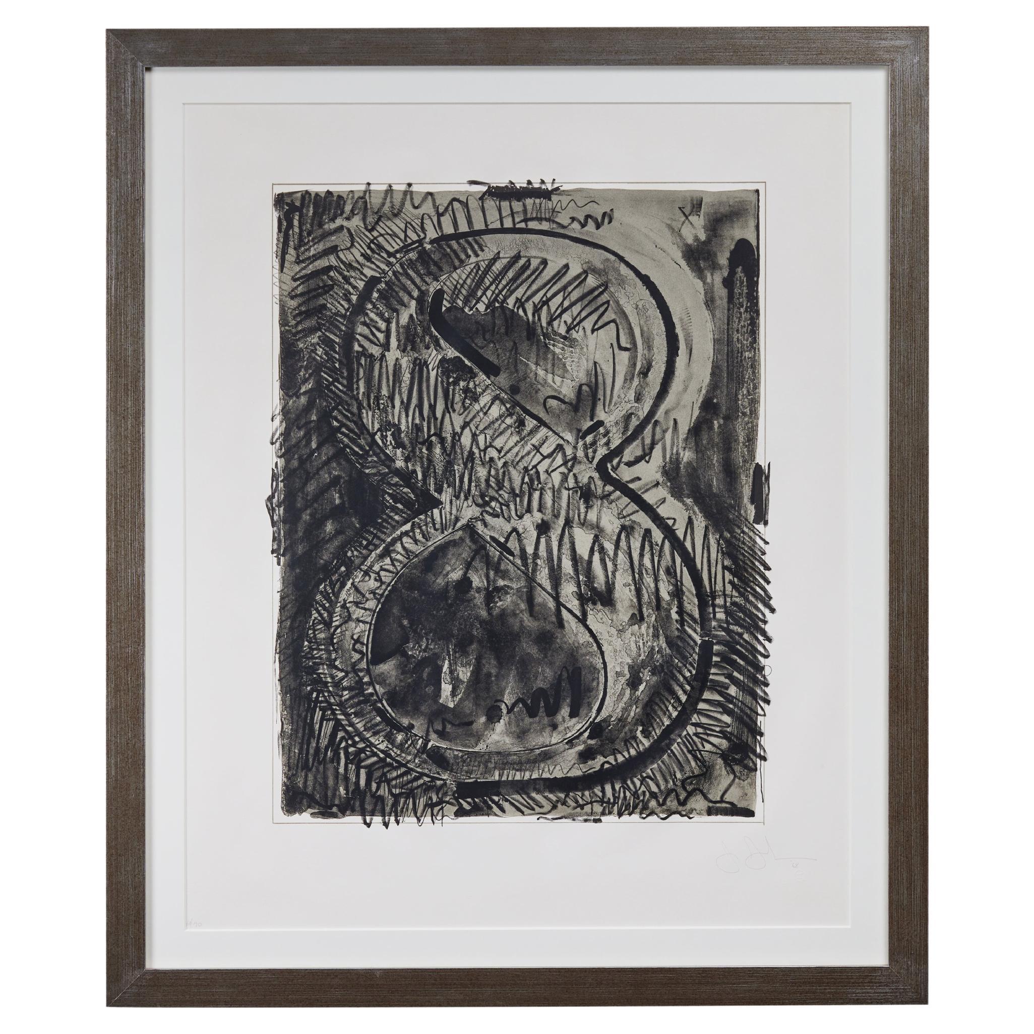 "Figure 8" Lithograph Jasper Johns