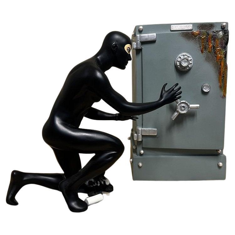 Diabolik avec Safe figurines de collection en résine par Astorina, ensemble de 2 en vente