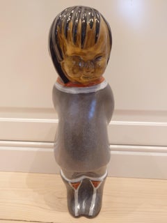 Figure Eskimo / Inuit Upsala Ekeby Vicke Lindstrand  50s Mid century Modern