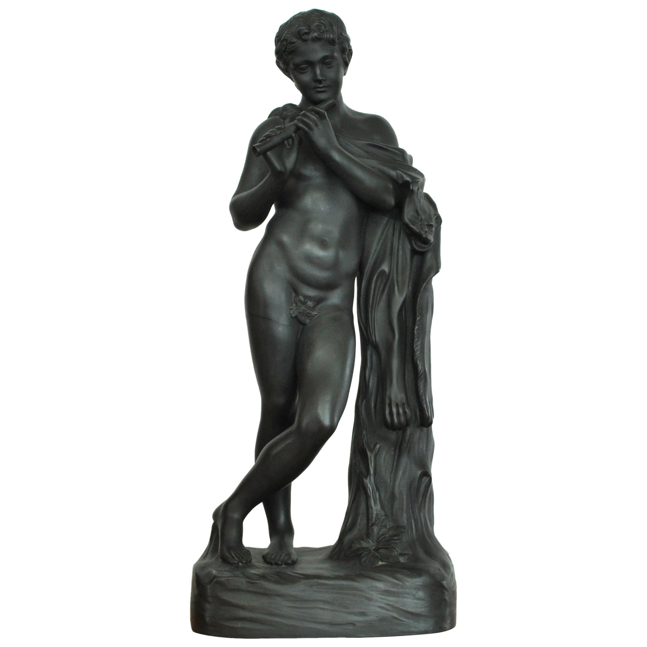 Figurenbügel mit Flöte, Wedgwood, um 1870