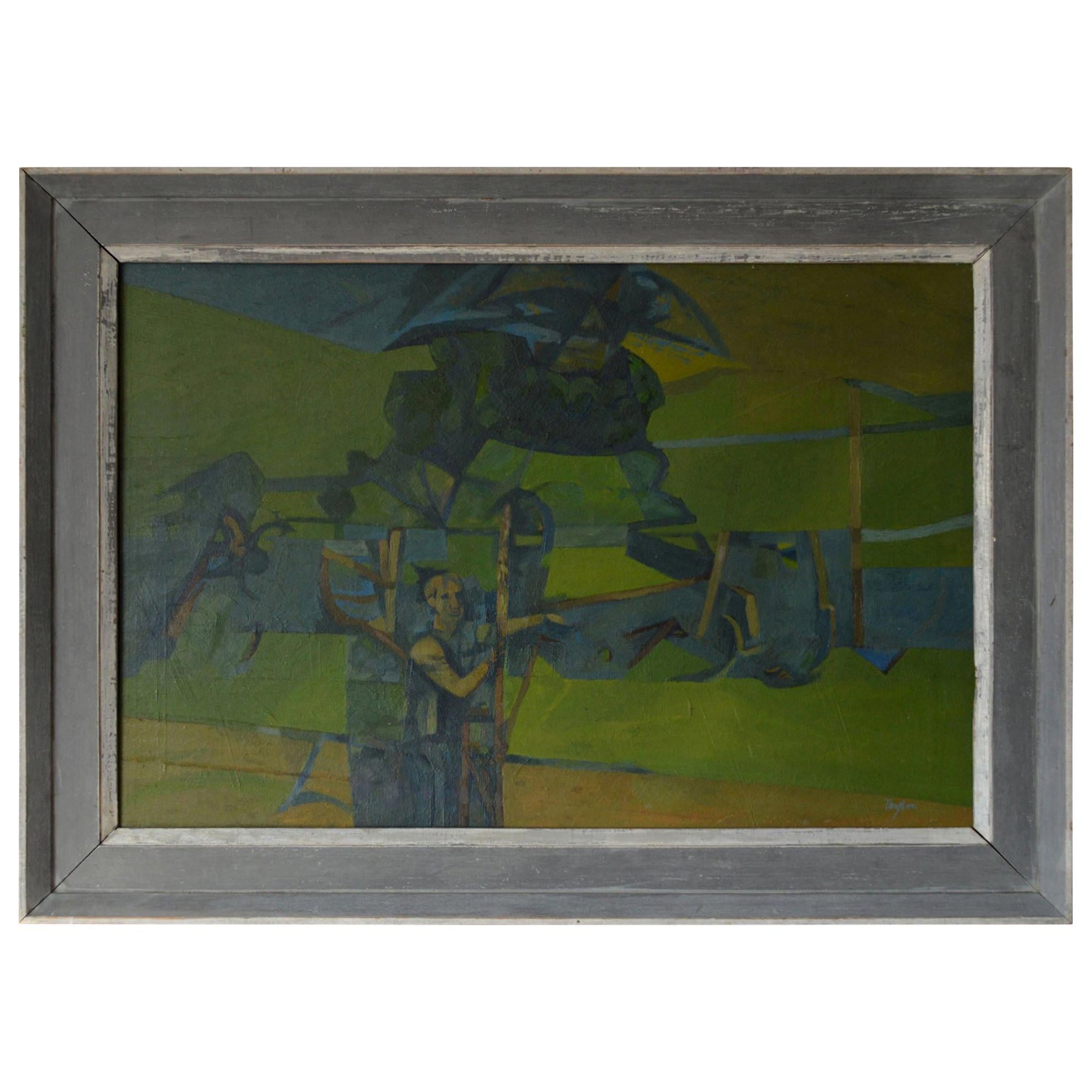 Figure in an Abstract Landscape, A. C. Taylor, circa 1950