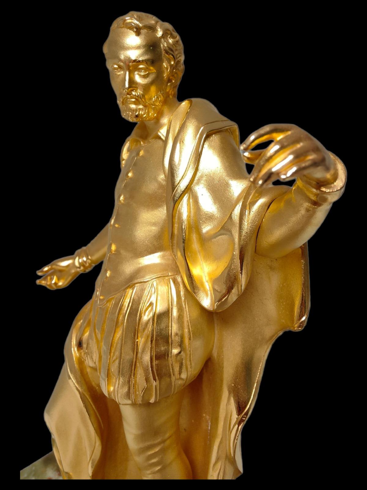 Figure in Golden Bronze of the  19th Century For Sale 6