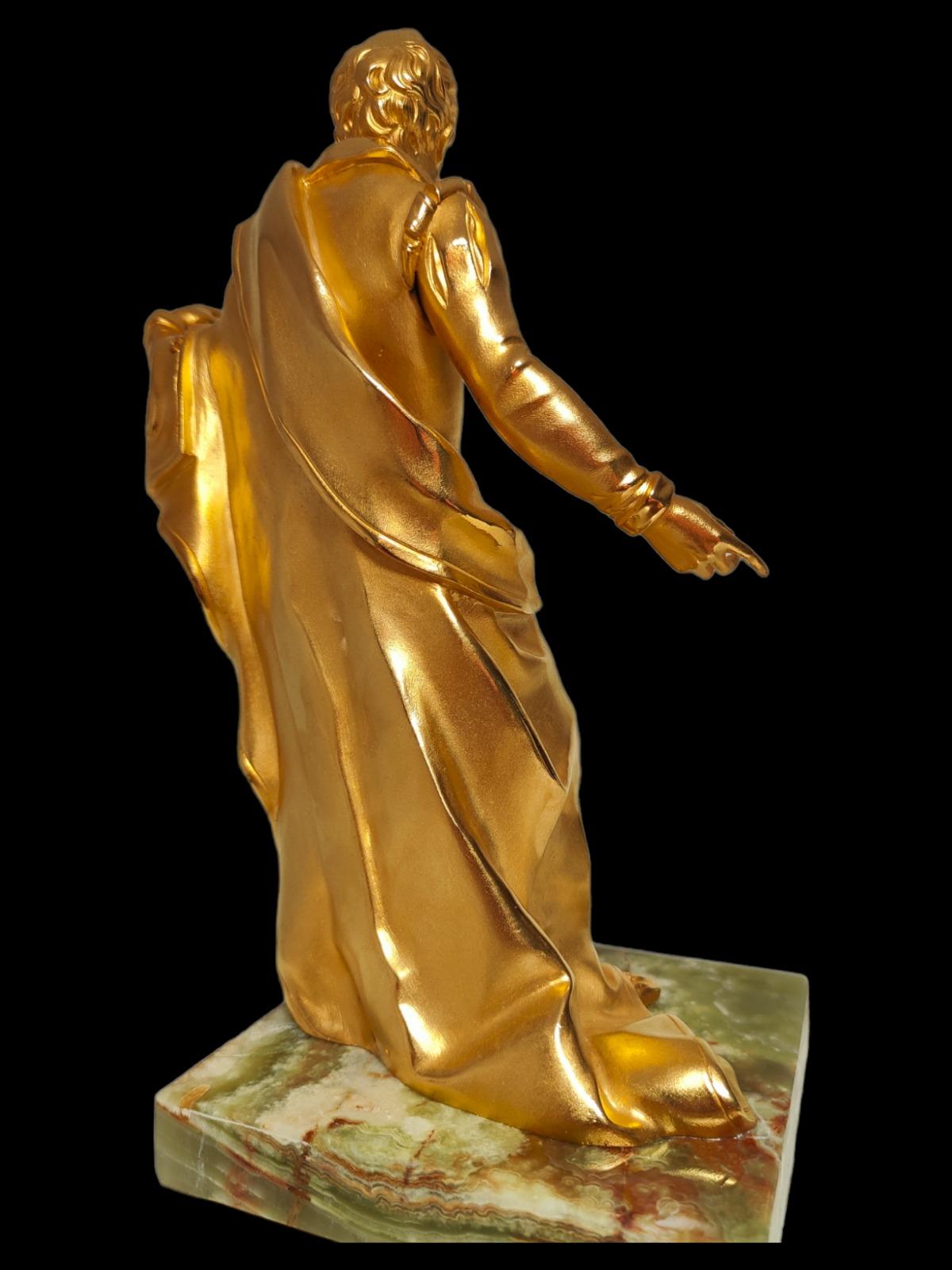 Figure in Golden Bronze of the  19th Century For Sale 2