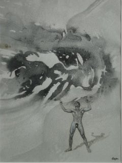 Figure in Psychoscape, Australian Artist James Gleeson