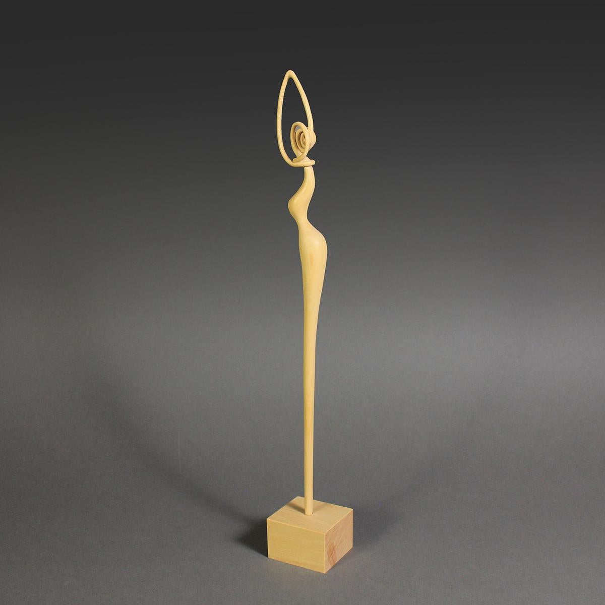 Figure IV, Wood Sculpture by Nairi Safaryan In New Condition For Sale In Santa Clarita, CA