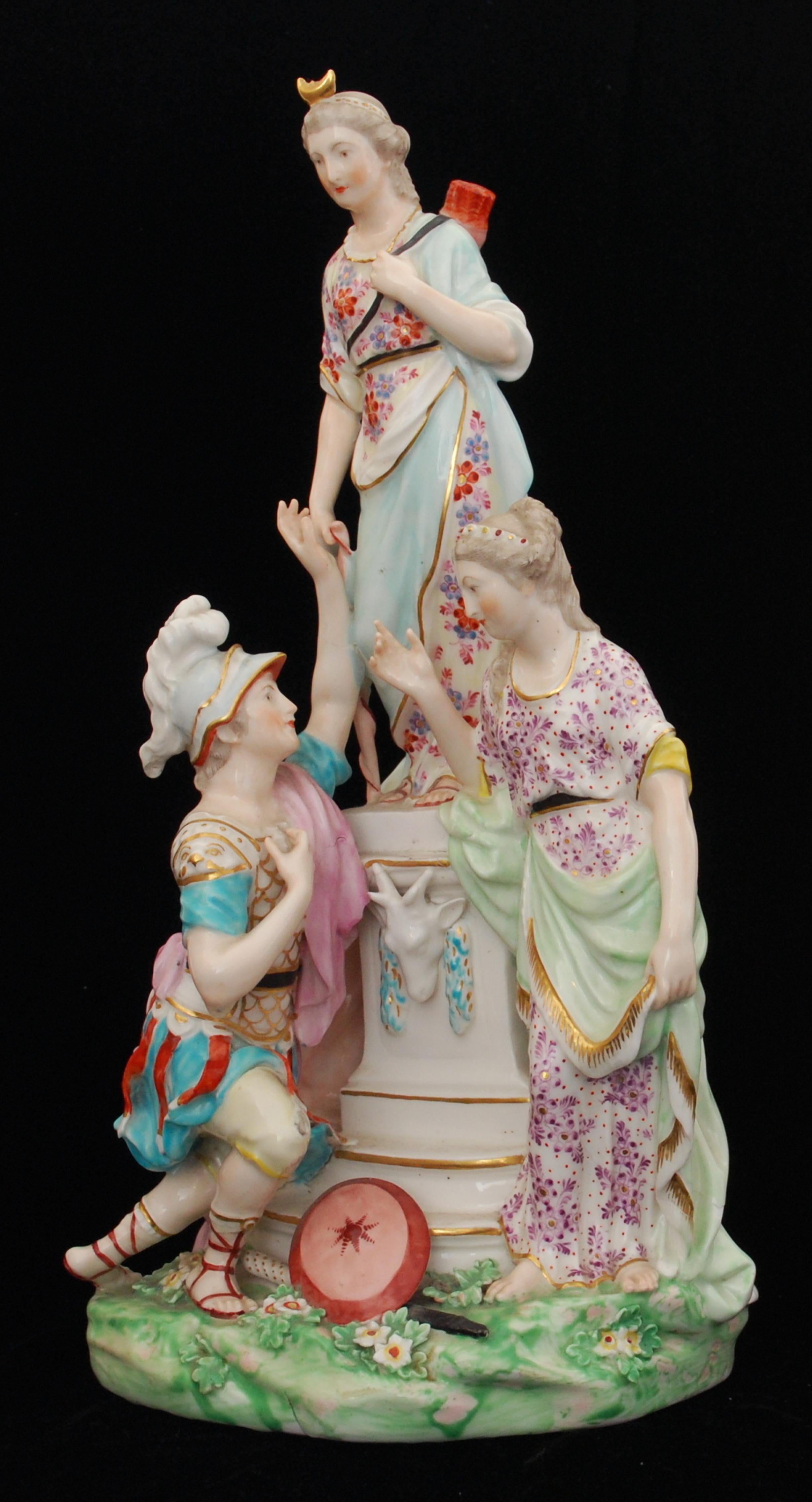 Figure Jason and Medea at the Altar of Diana, Derby Porcelain Works, circa 1775 3