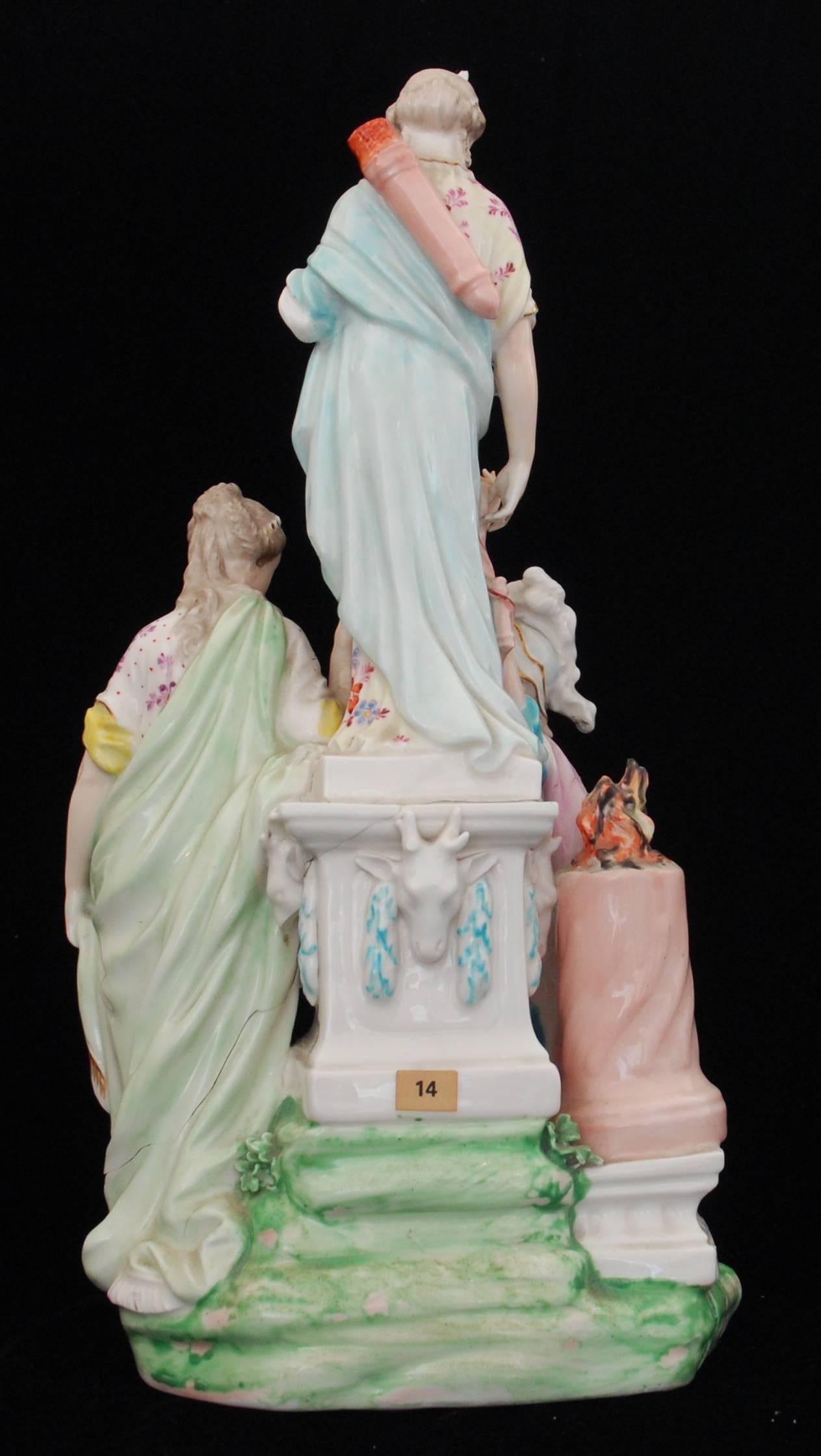 Figure Jason and Medea at the Altar of Diana, Derby Porcelain Works, circa 1775 In Good Condition For Sale In Melbourne, Victoria