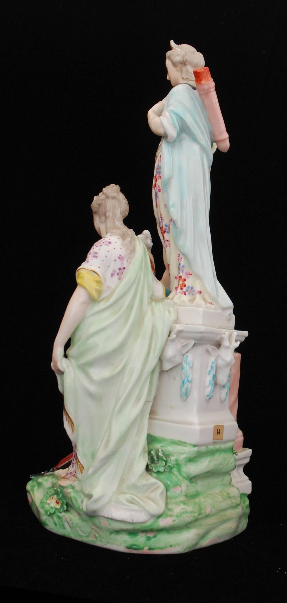 18th Century Figure Jason and Medea at the Altar of Diana, Derby Porcelain Works, circa 1775 For Sale