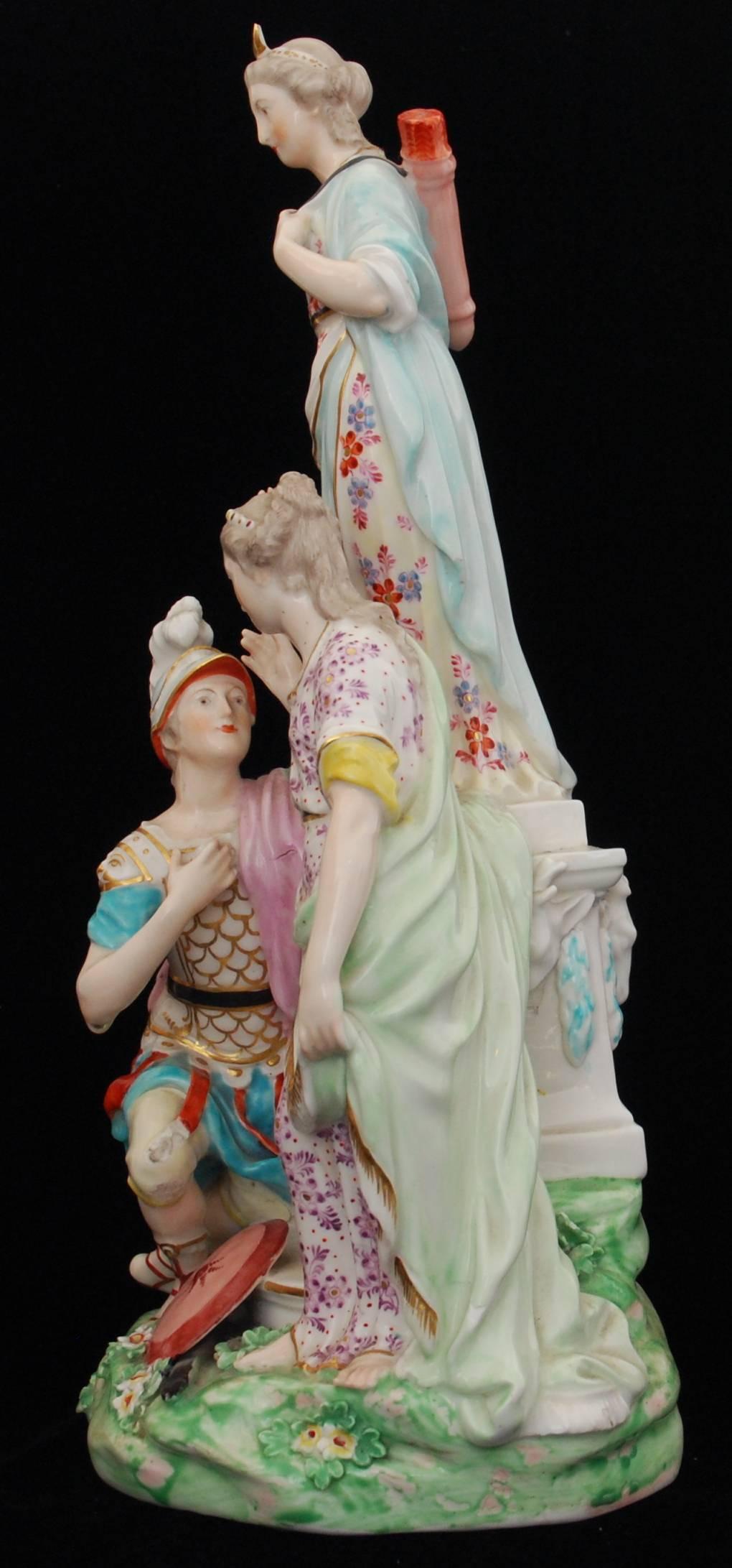 Figure Jason and Medea at the Altar of Diana, Derby Porcelain Works, circa 1775 For Sale 1
