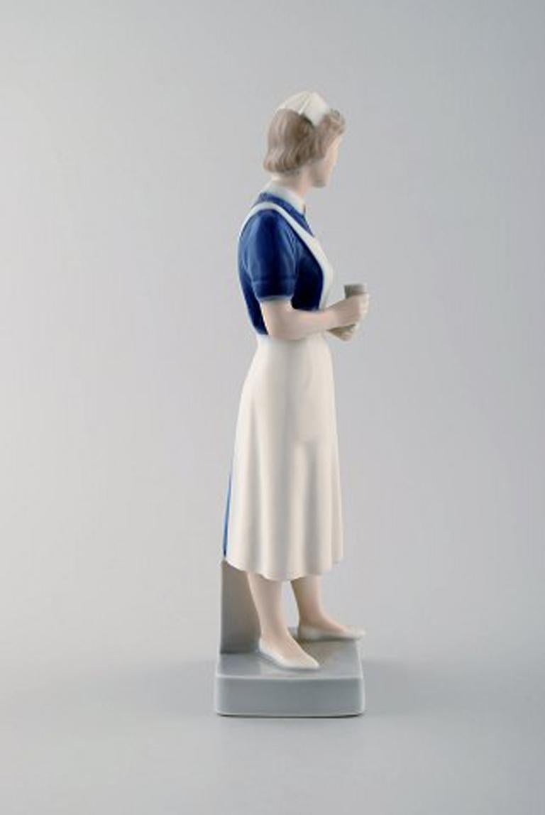 Figure No. 4507 nurse from Royal Copenhagen.
Height 20.5 cm.
1. Quality, in perfect condition.