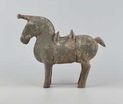 Figure of a Horse with traces of white slip
