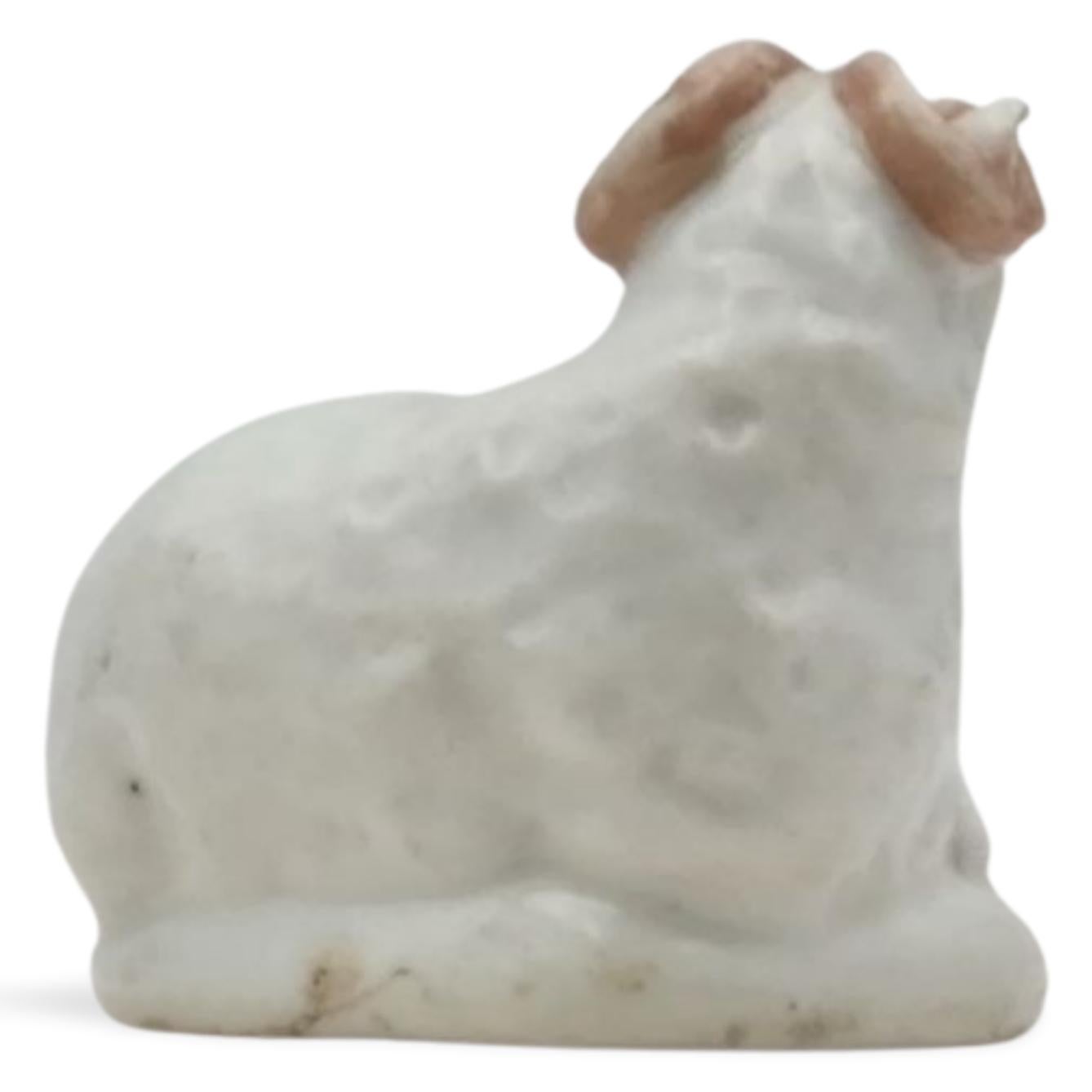 18th Century Figure of a ram, Derby Porcelain Works, circa 1760 For Sale