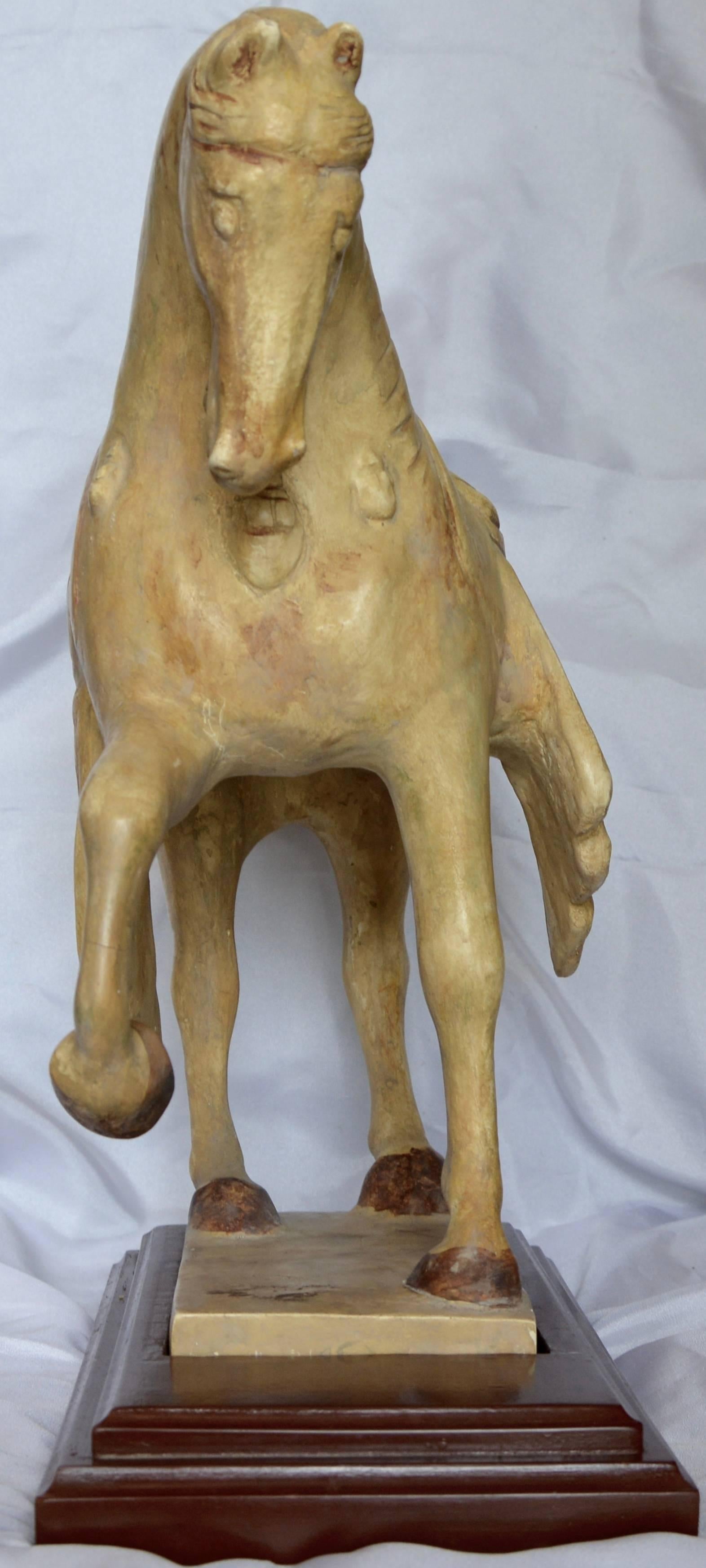 Tang Figure of a Standing Horse by Alva Museum Replicas