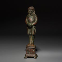 Figure of an actor. Ancient Greek, 3rd-2nd century BC. 9.8 cm. Bronze.