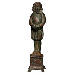 Figure of an actor. Ancient Greek, 3rd-2nd century BC. 9.8 cm. Bronze.