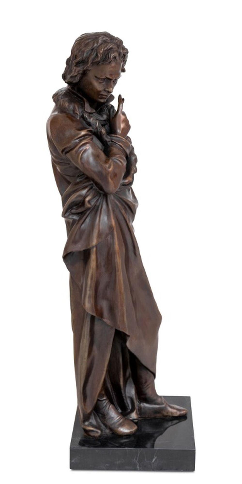 Other Figure of Beethoven Patinated Bronze Sculpture For Sale