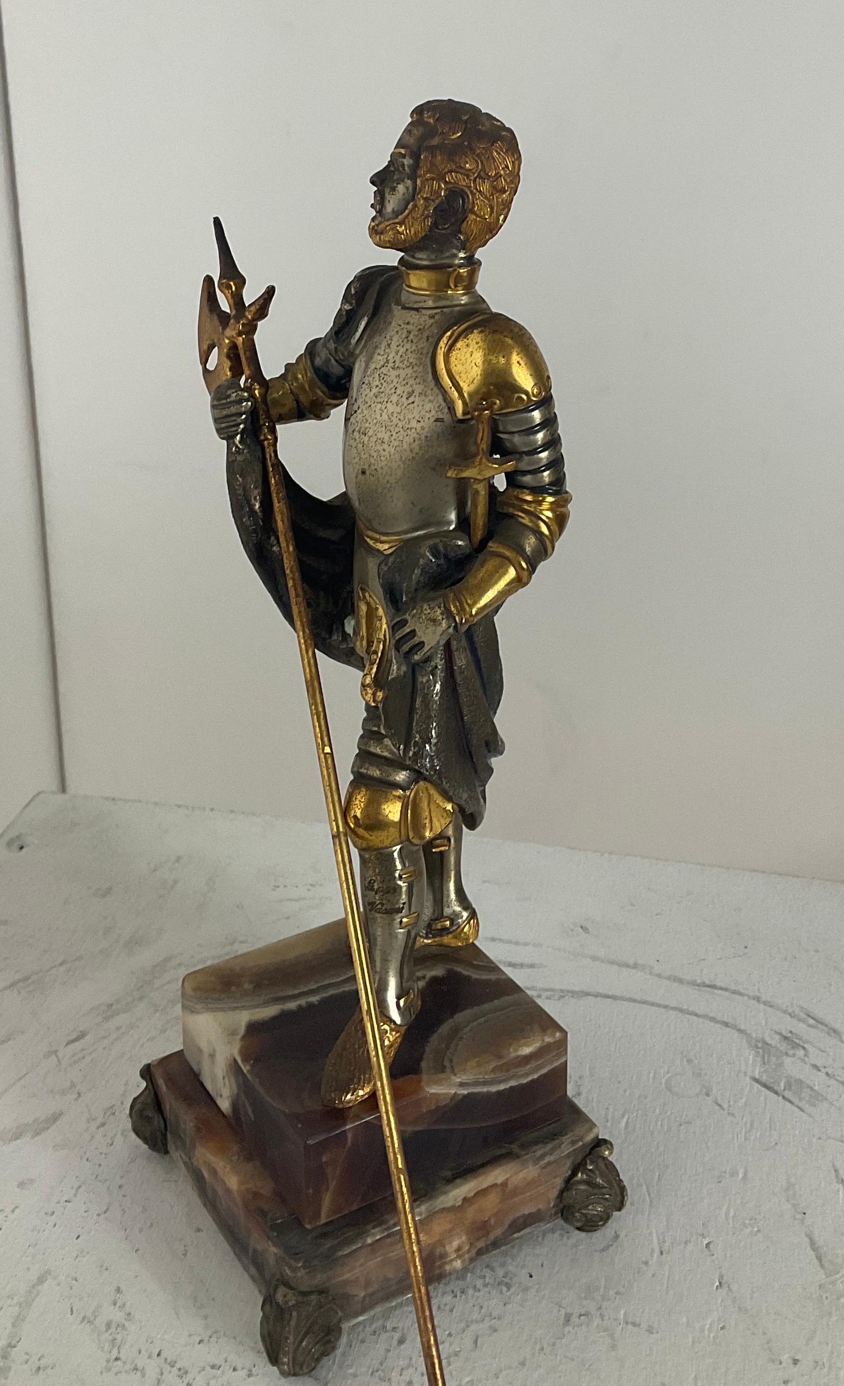 Figur eines englischen Ritters, hergestellt von Giuseppe Vasari in den 70er Jahren im Angebot 4