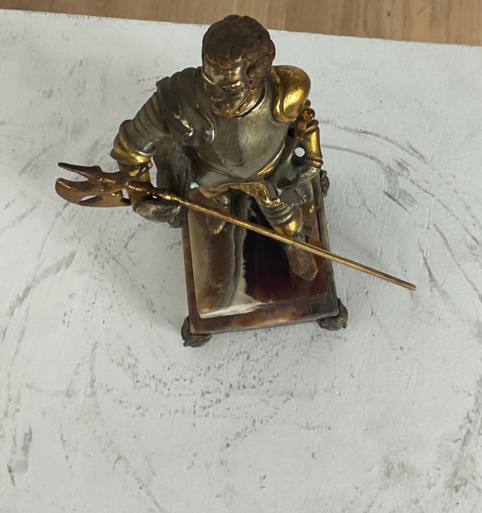 Figur eines englischen Ritters, hergestellt von Giuseppe Vasari in den 70er Jahren im Angebot 7