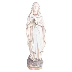 Figure de Notre-Dame de Lourdes en céramique