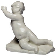 Figure d'un garçon pointu par l'usine de porcelaine Bow, vers 1751