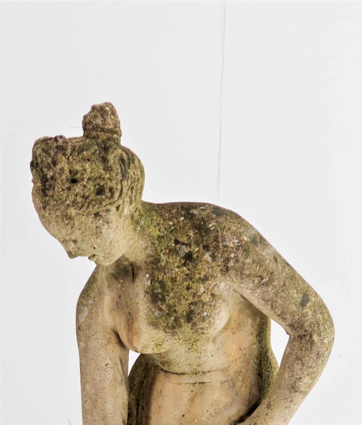 Figure of Venus Garden Statue Naturally Weathered Stone Sculpture 4