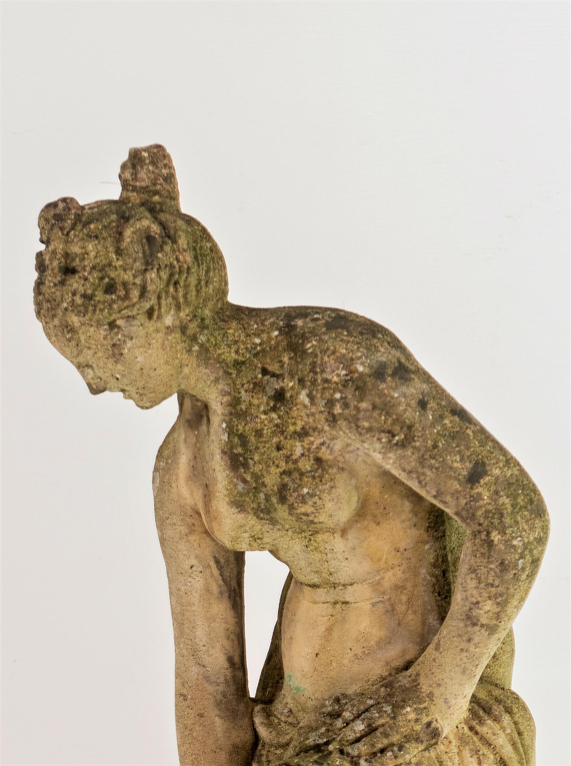 Figure of Venus Garden Statue Naturally Weathered Stone Sculpture 2