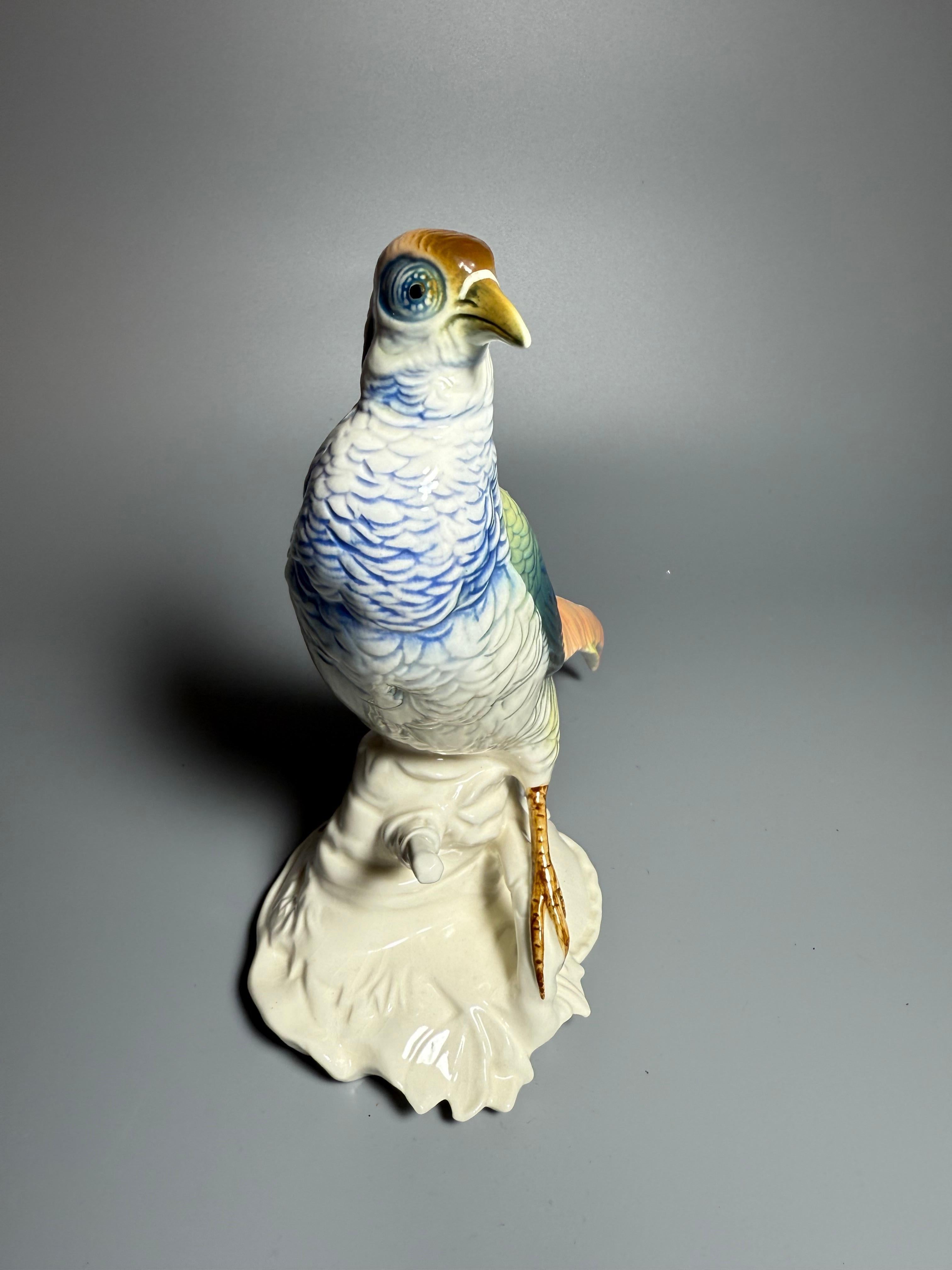 Figure Porcelain Bird Pheasant Karl Ens Germany In Good Condition For Sale In Uppsala , SE