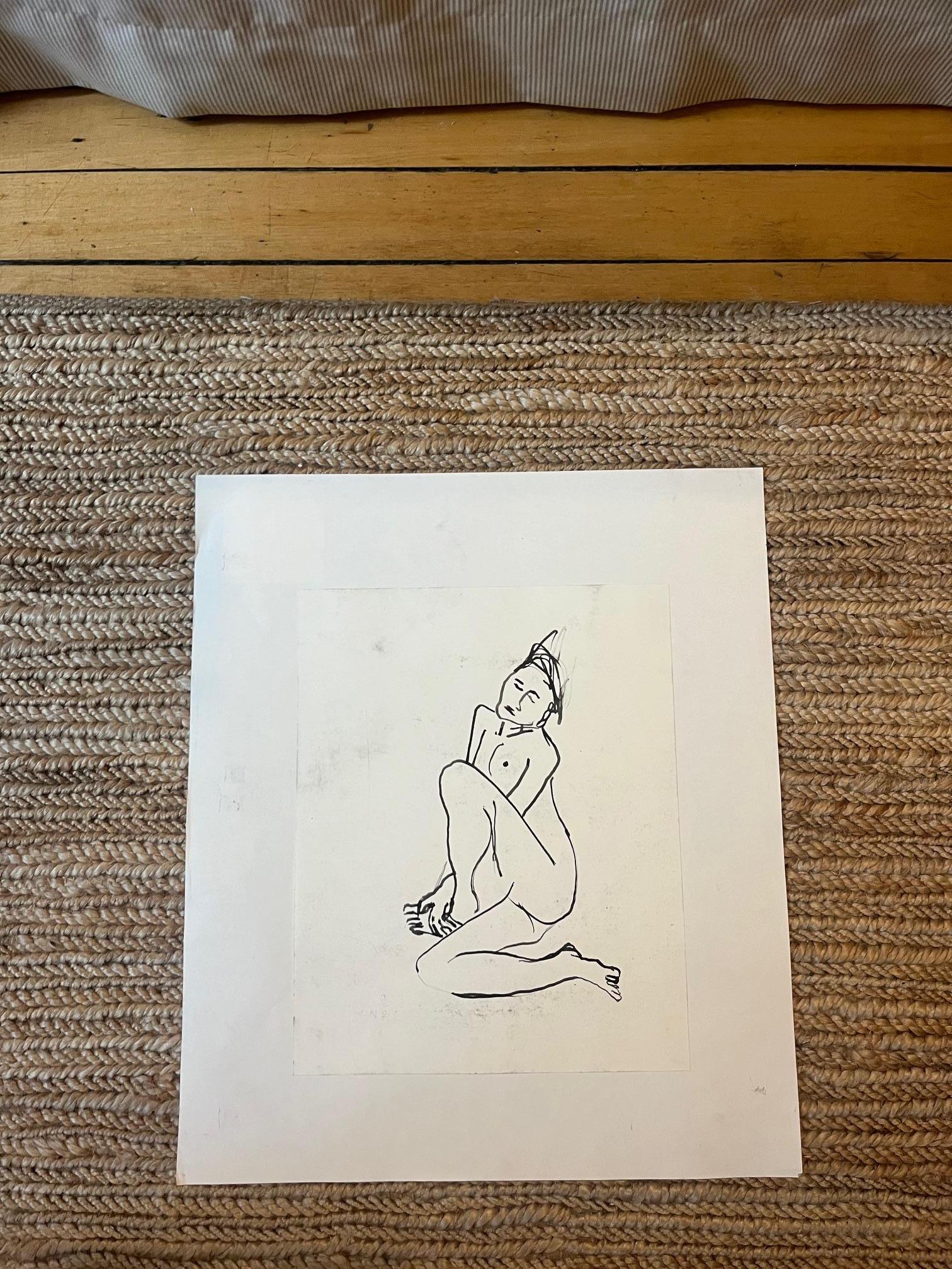Figurenskizze auf Papier im Zustand „Gut“ im Angebot in New York, NY