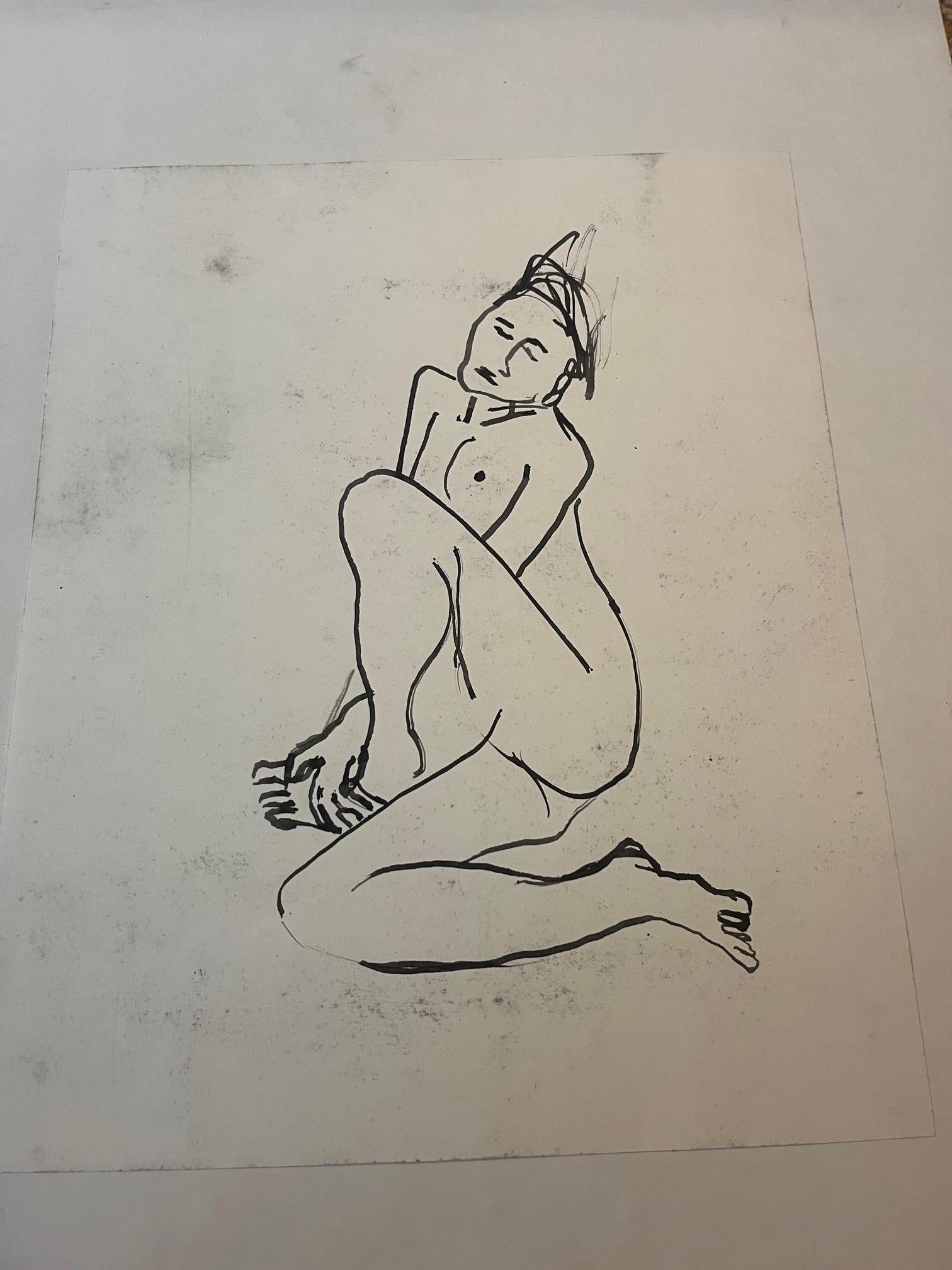 Figurenskizze auf Papier (20. Jahrhundert) im Angebot