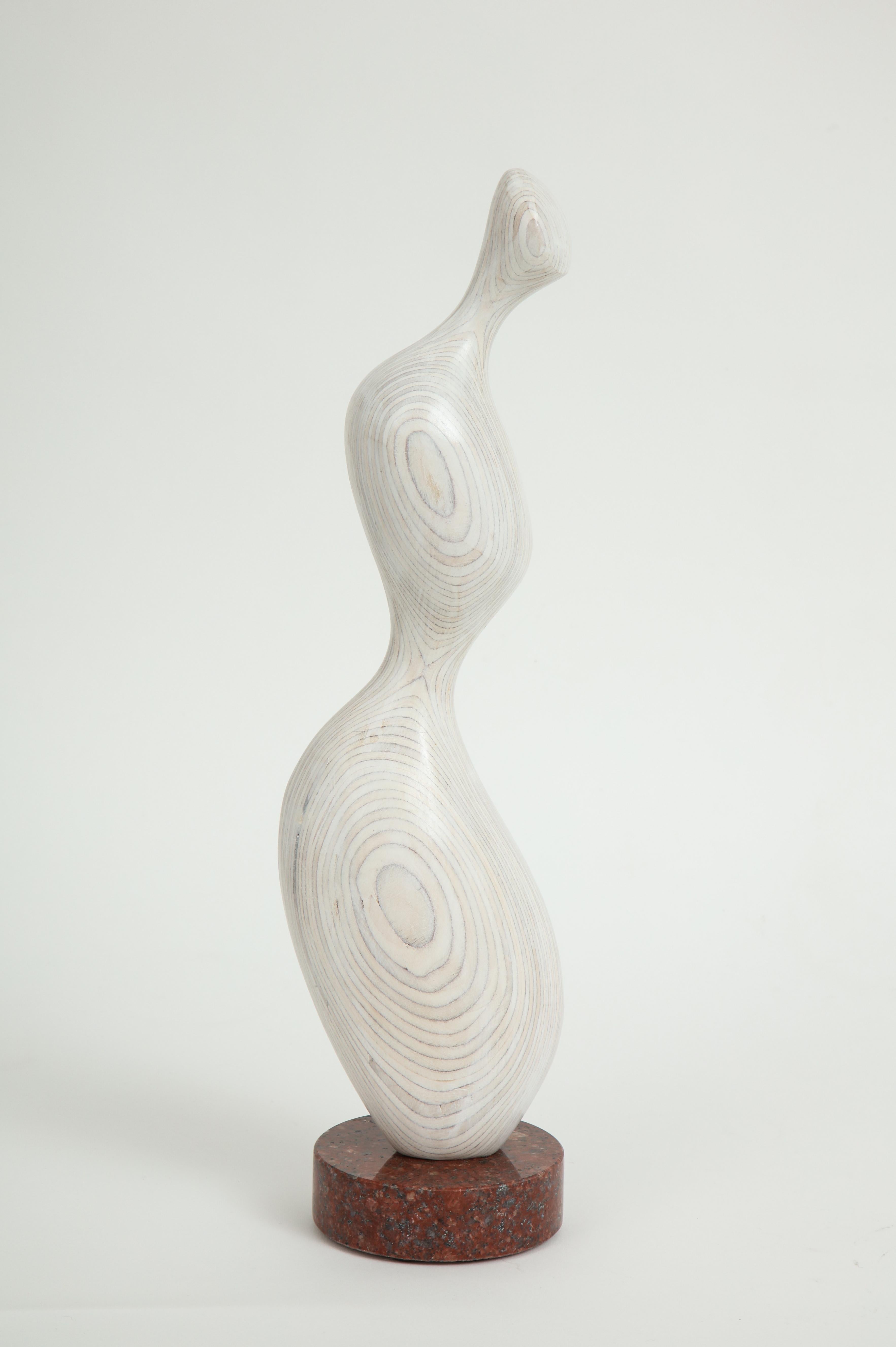 'Figure Study I' by Dick Shanley
Medium: Laminated birch wood mounted on a round granite base
Signed: DS
Size: 17