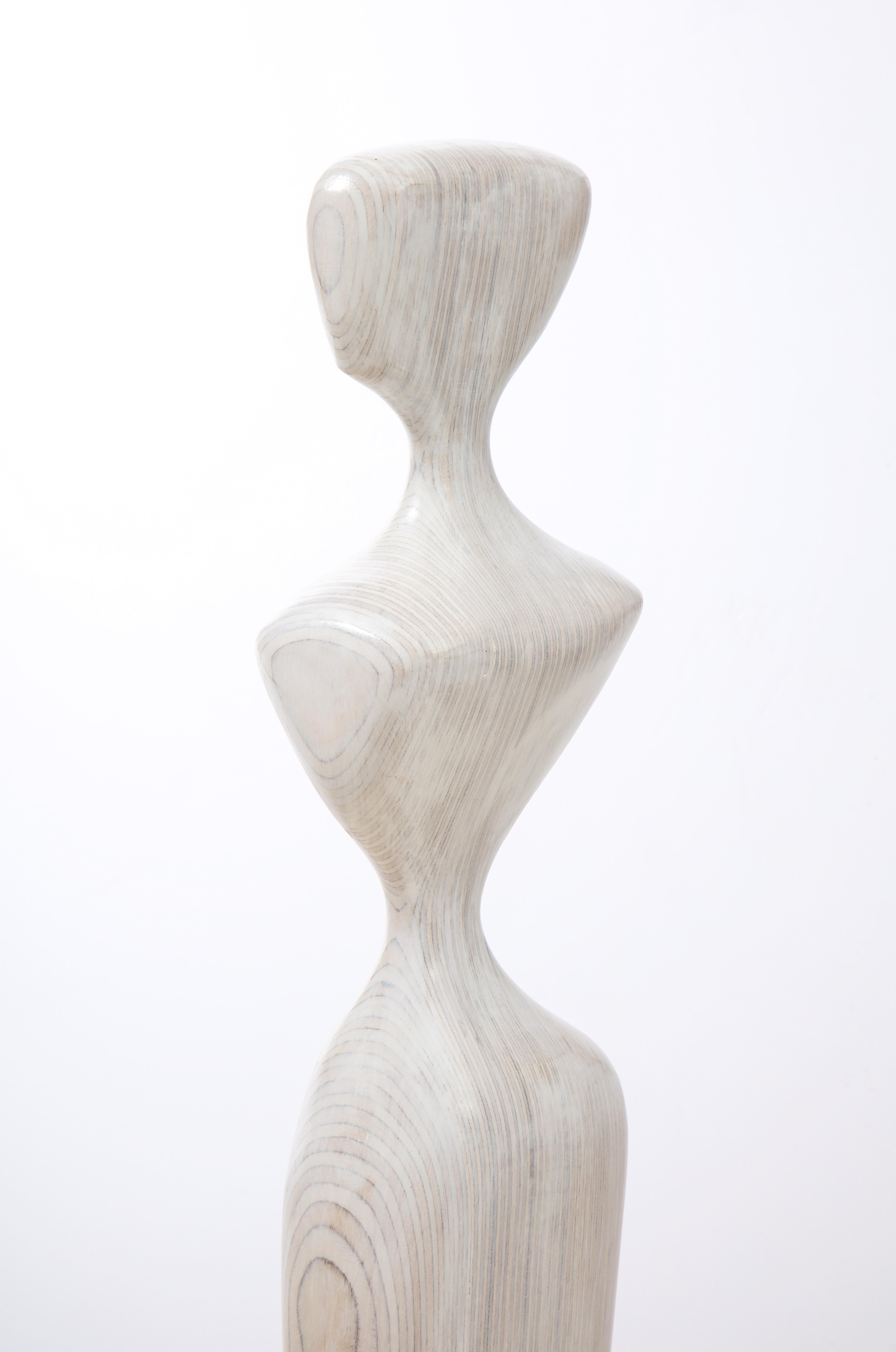 'Figure Study III' Contemporary Wood Figurative Sculpture 8