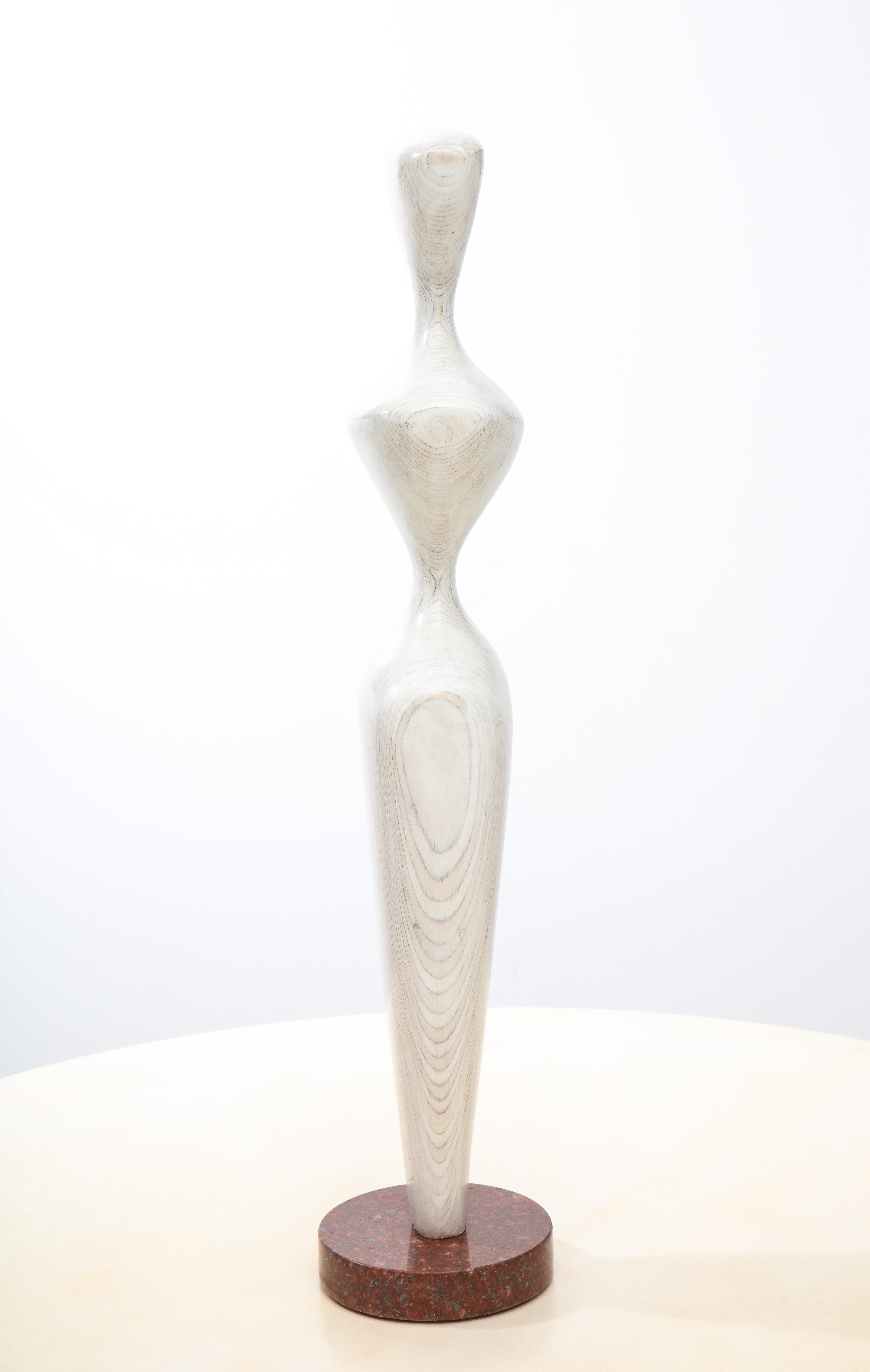 'Figure Study III' Contemporary Wood Figurative Sculpture 1