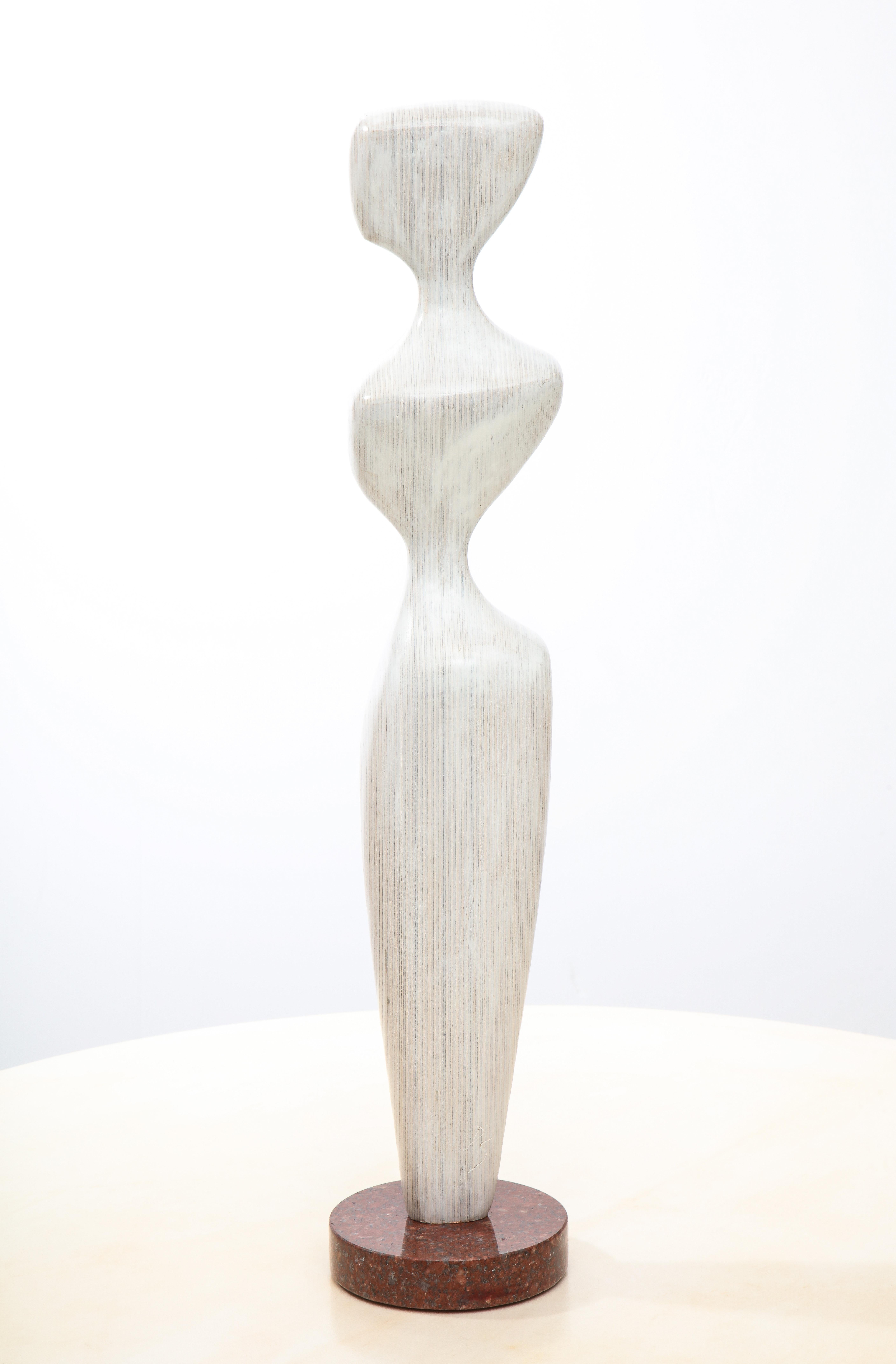 'Figure Study III' Contemporary Wood Figurative Sculpture 3