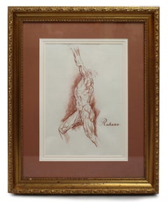 Figure Study in Red Chalk – After Rubens