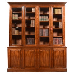 Figured Mahogany Library Bookcase