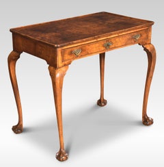Figured walnut silver table