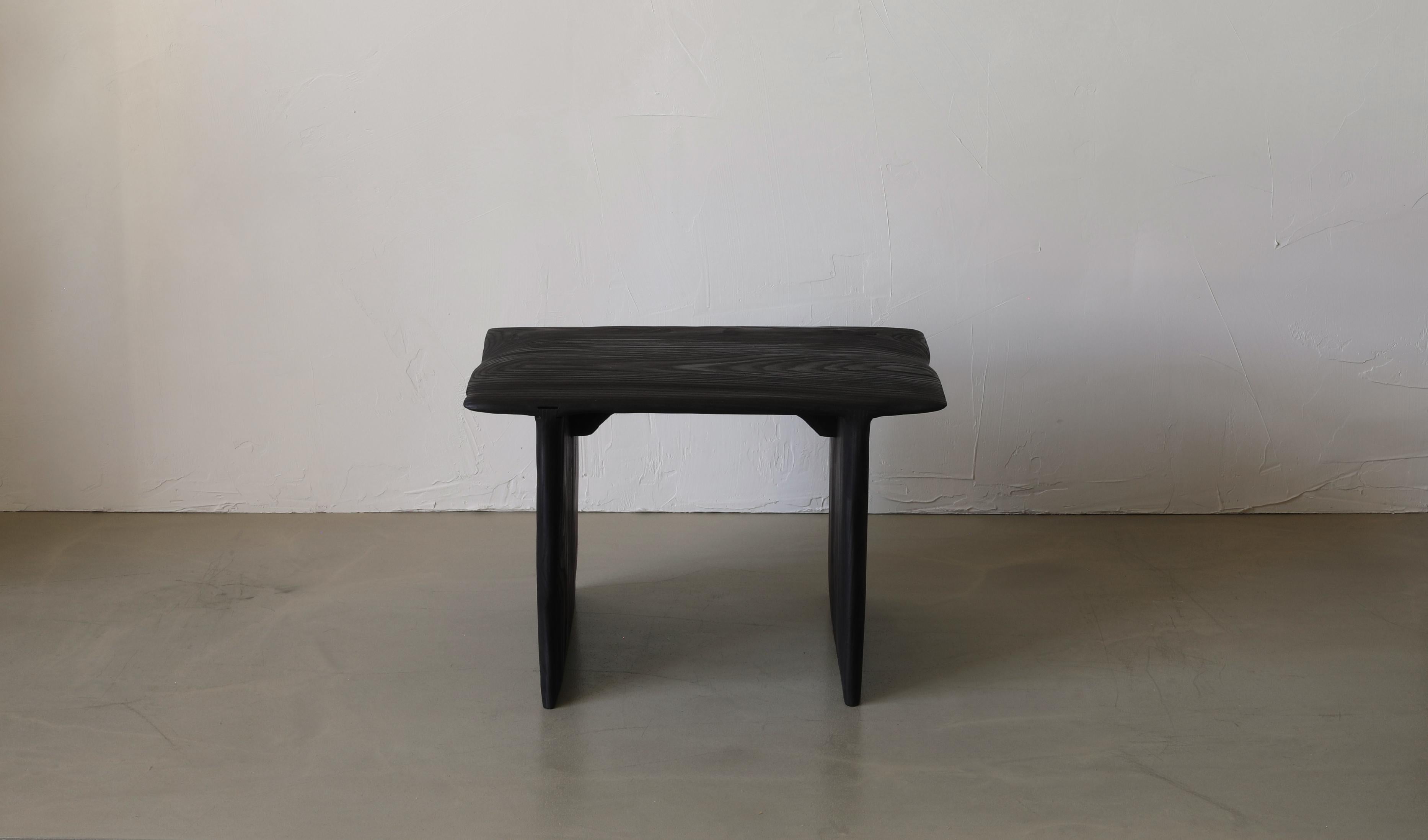 The Figures Stool is 22” long with a 16” deep seat and 16” height. The default top and legs are burnt ash but can be optioned out at additional cost.

FIGURES - This collection can be easily identified by its visually simple profile and its deeply