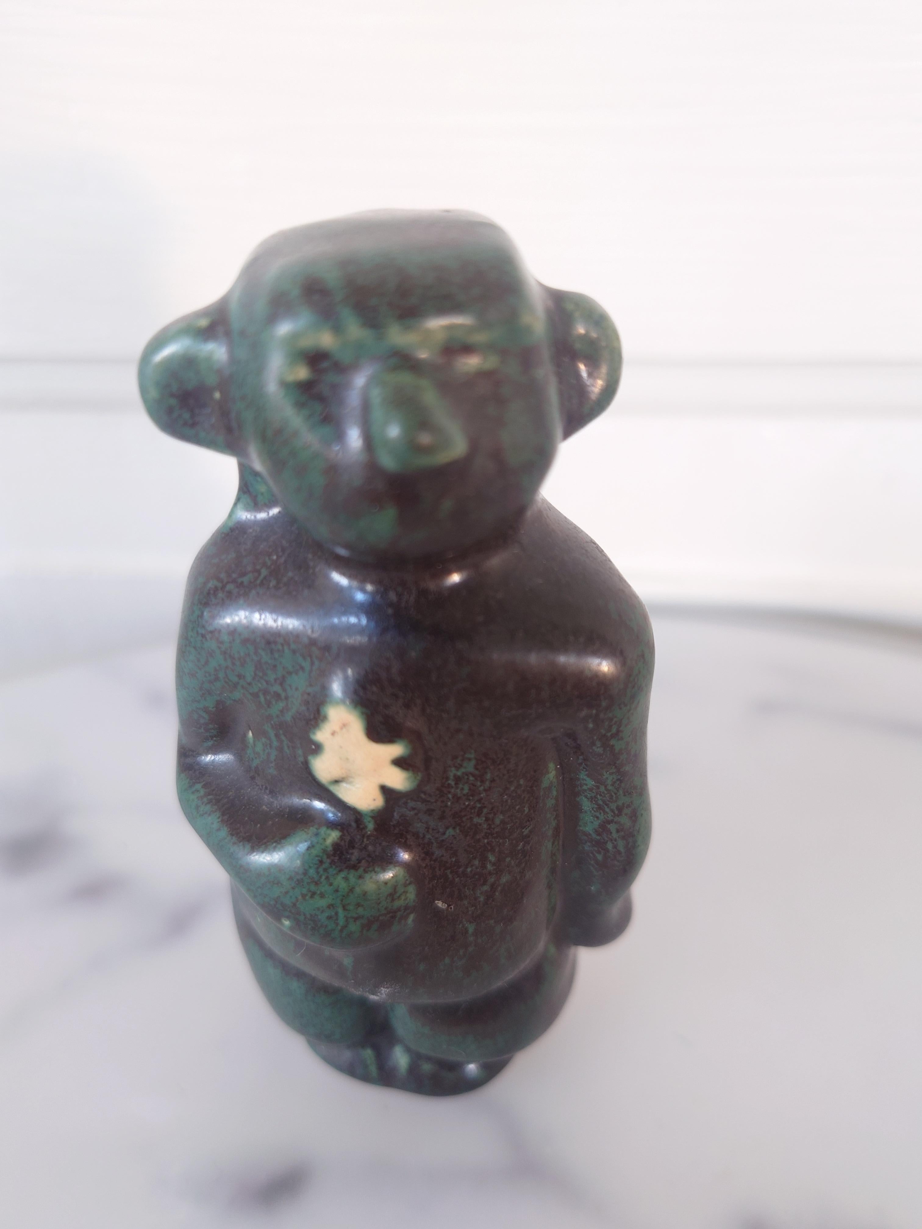 Mid-Century moderno Figurina in ceramica Troll 