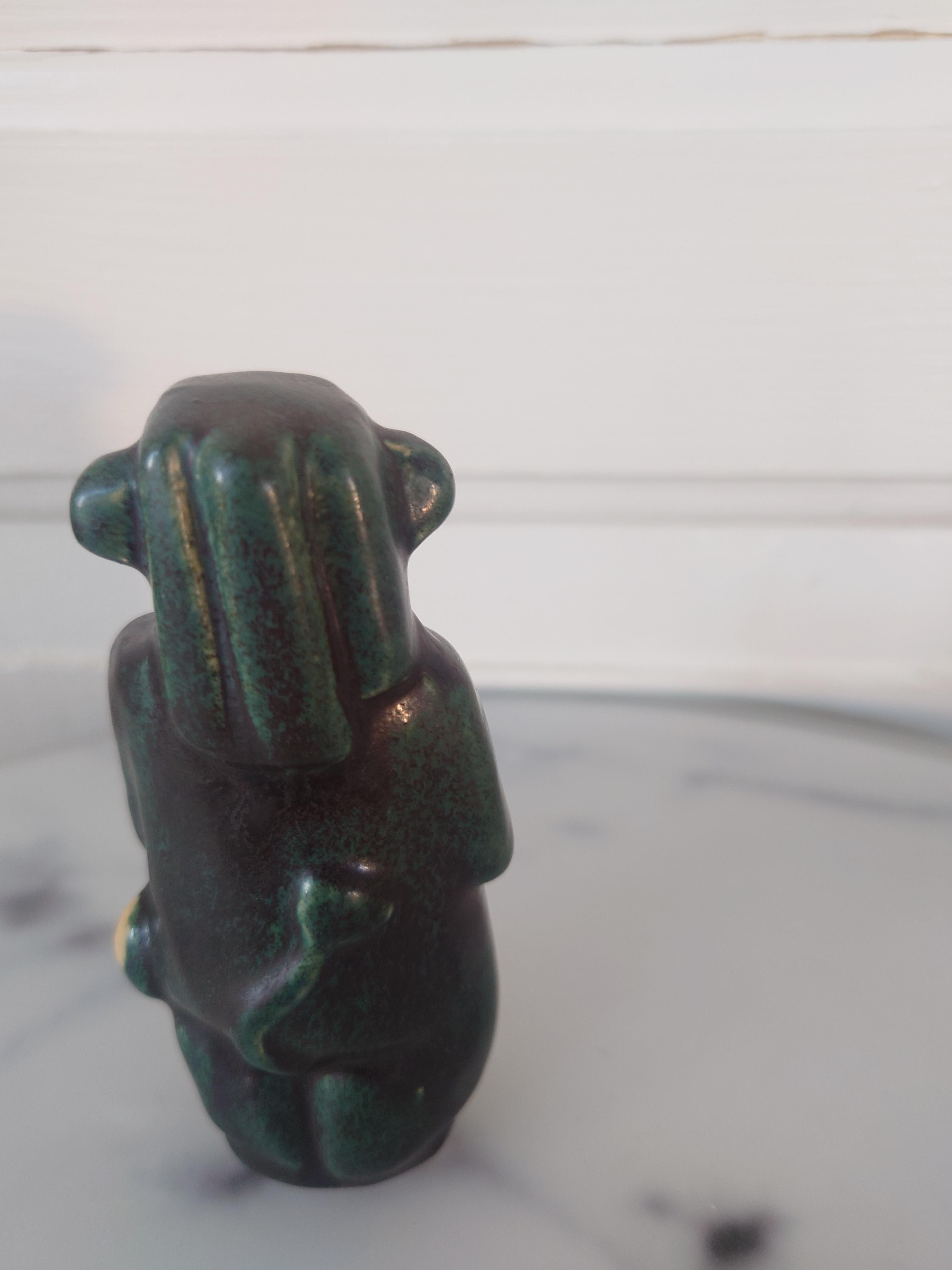 Metà XX secolo Figurina in ceramica Troll 