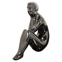 Figurine of a Woman, Jihokera Bechyne Czechoslovakia, 1960s