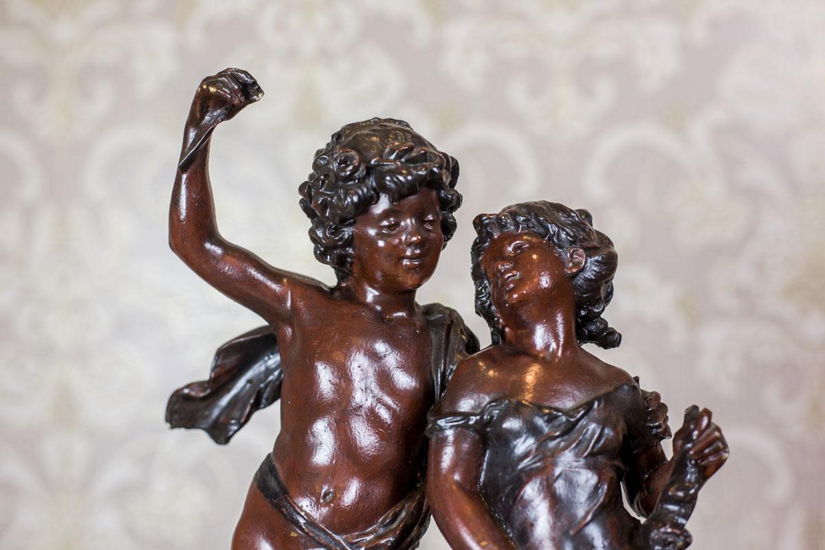 Figurine of a Young Man with a Girl from the 1920s 1